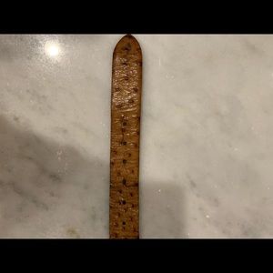 Genuine ostrich belt